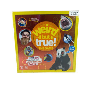 National Geographic Kids Weird But True Board Game 200+ Facts Family Fun #3527